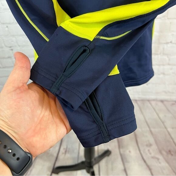 Mizuno Women’s Quarter Zip Sweater Size Small Blue and Green - Picture 5 of 11